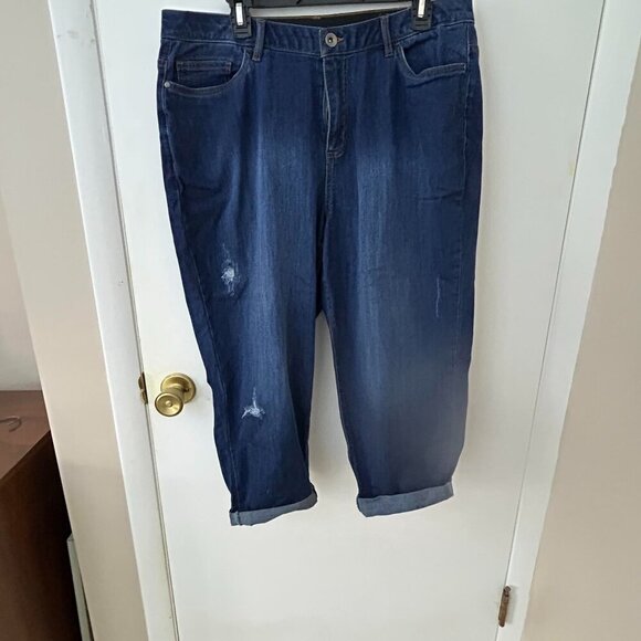 Catherine's Slightly Distressed Crop length jean Size 18WP - Picture 1 of 5